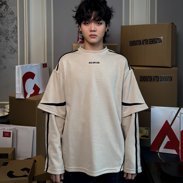 Double Layer Stripped Tee