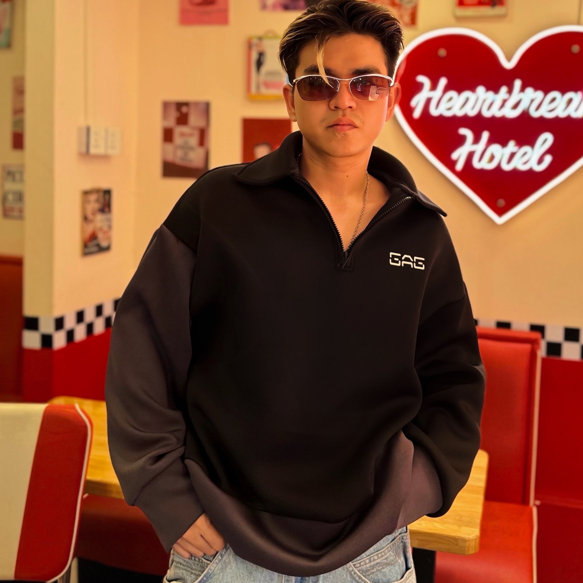 Half Zip Sweatshirt