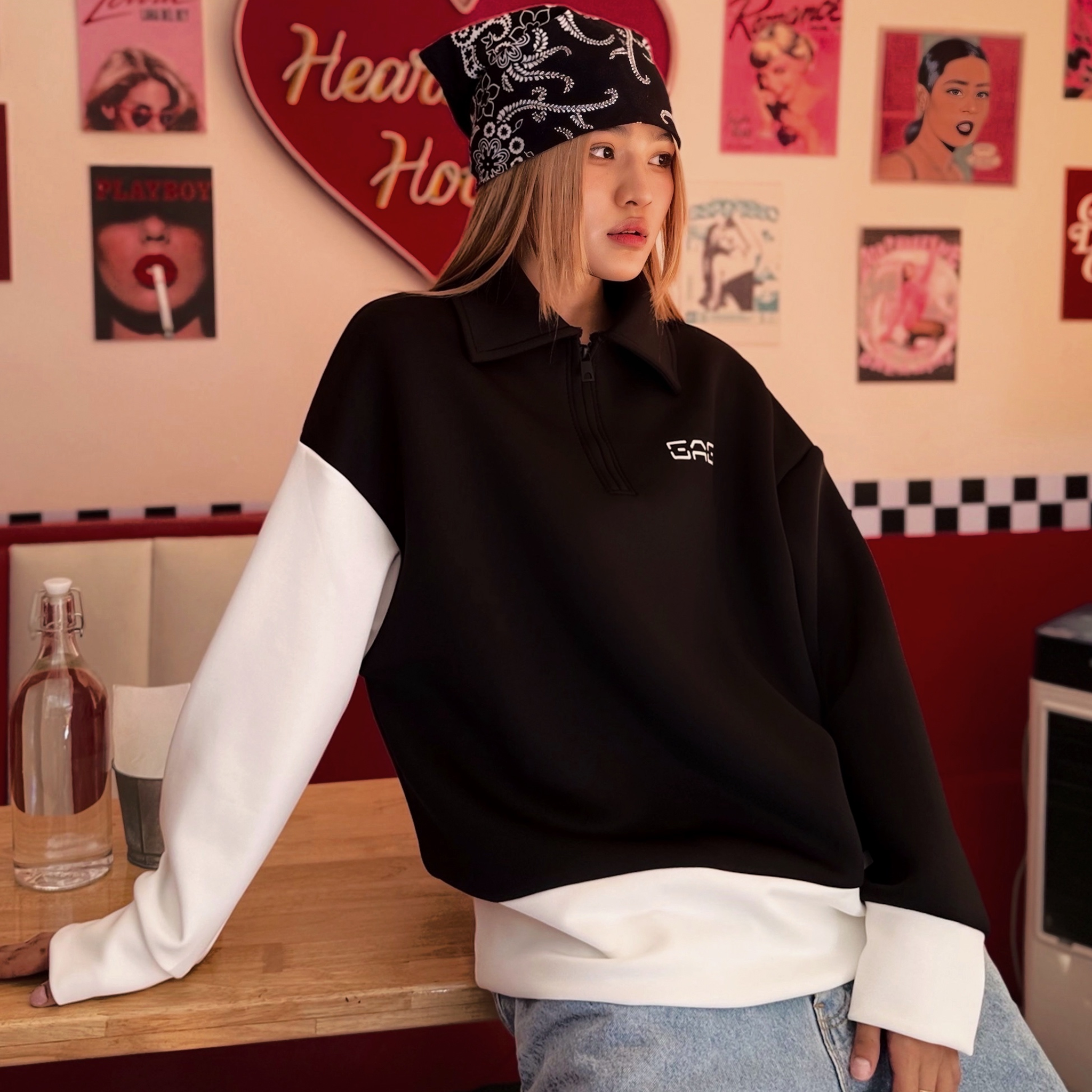 Half Zip Sweatshirt